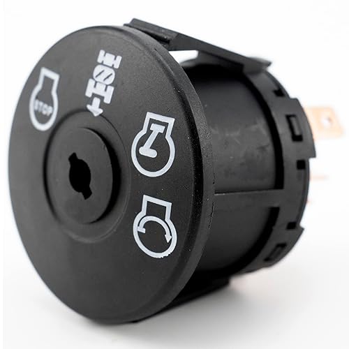 Miniatura 4 de Interruptor de encendido para tractor, interruptor de llave 4 posiciones para Husqvarna, AYP, Craftsman, MPN, Delta, Poulan, Ariens, MTD, Snapper,