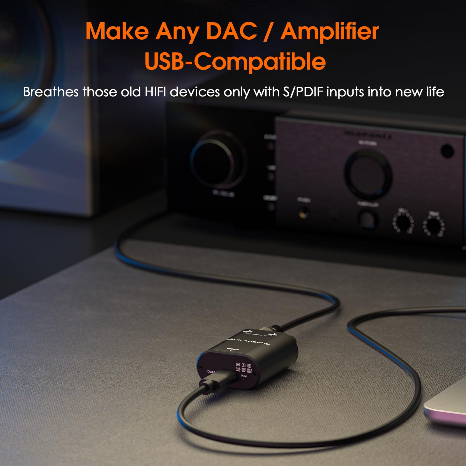 Nobsound Mini USB do SPDIF Konwerter Sygnałowy Interfejs Audio Koastalny / Optyczny PCM / Dolby AC3 / DTS 24bit / 192kHz PNP Podłącz i Używaj