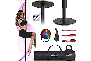 Spinning Dancing Pole for Home | Portable and Heavy Duty 45mm Dance Pole