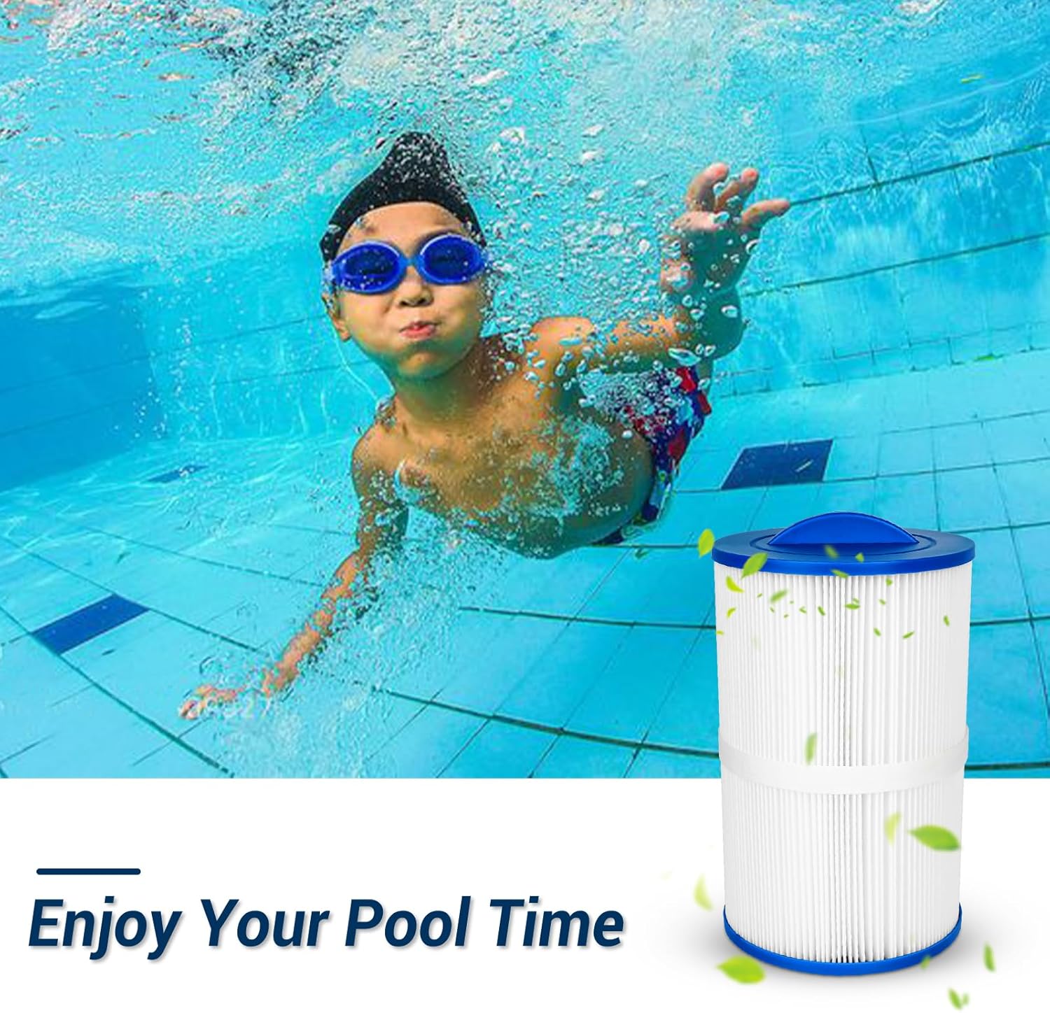 PMA40L-F2M Spa Filter Compatible with Ma Ster S pas T wilight X268365 - Hot Tub Filter Replacement for PMA40L-F2M, 6CH-402, X268543, 40 Sq. Ft, 2 Pack