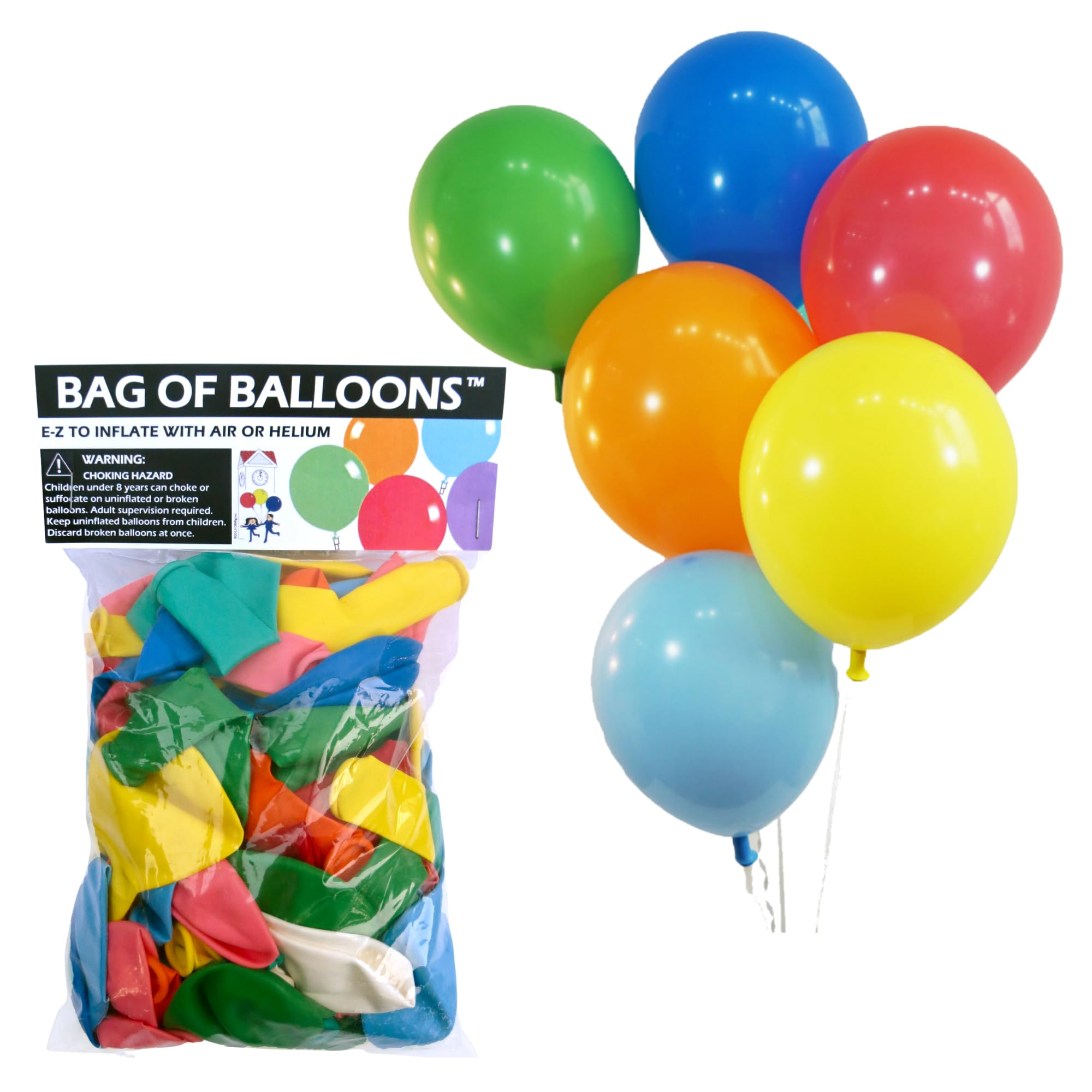 Amazon | Bag of Balloons 72カラット アソートカラー ラテックス製