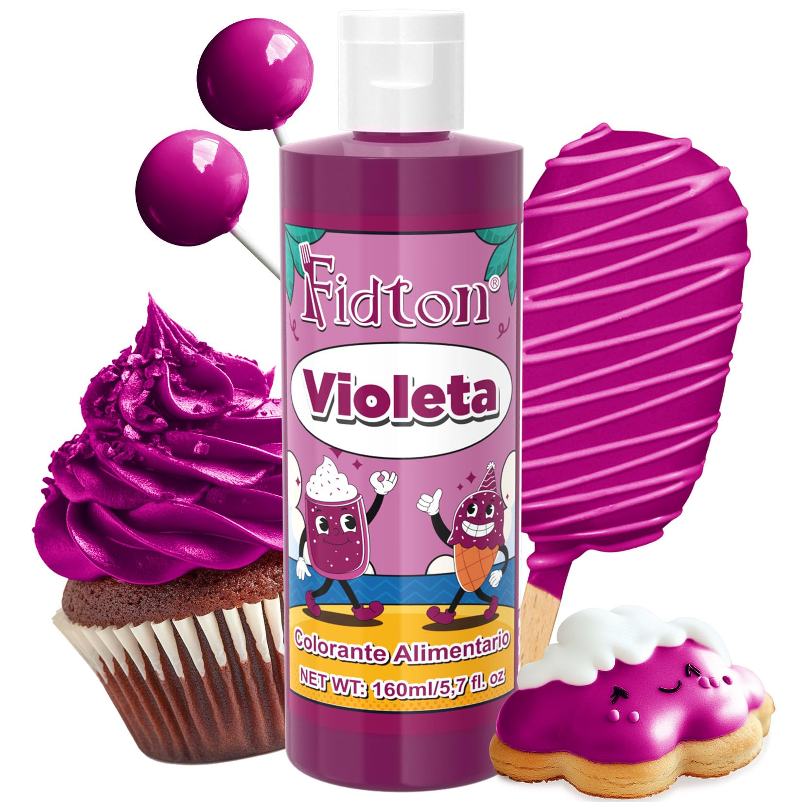 Colorante Alimentario 160ml - Gran Capacidad Colorantes Alimentarios Reposteria Altamente Concentrado para Decoración de Pasteles, Colorante Alimenticio para Fondant Colores, Macarrone, Donuts - Rojo — view 18