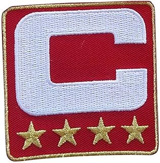 Wendy Red Captain C Patch (4 Gold Stars) sewing On for Jersey Football, Baseball