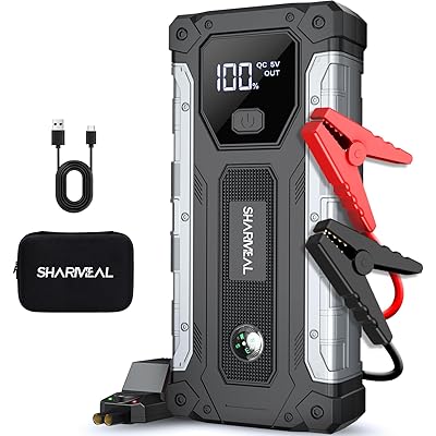 Car Jump Starter 4000A, Jump Starter Battery Pack for Up to 10.0L Gas and 8.0L Diesel Engines, Portable Jump Box with LED Light