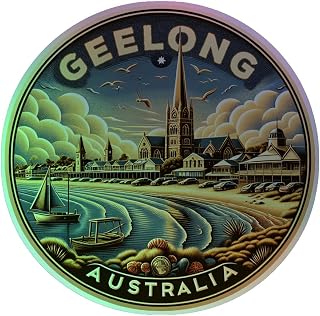Geelong Australia Holographic Souvenir Vinyl Decal Sticker 2-Inch