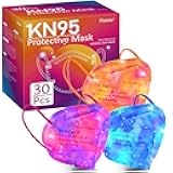 Rasav KN95 Face Masks, Comfortable 5 Layer Cup Dust Safety Mask, Muti-colored Design KN95 Mask for Women, Men
