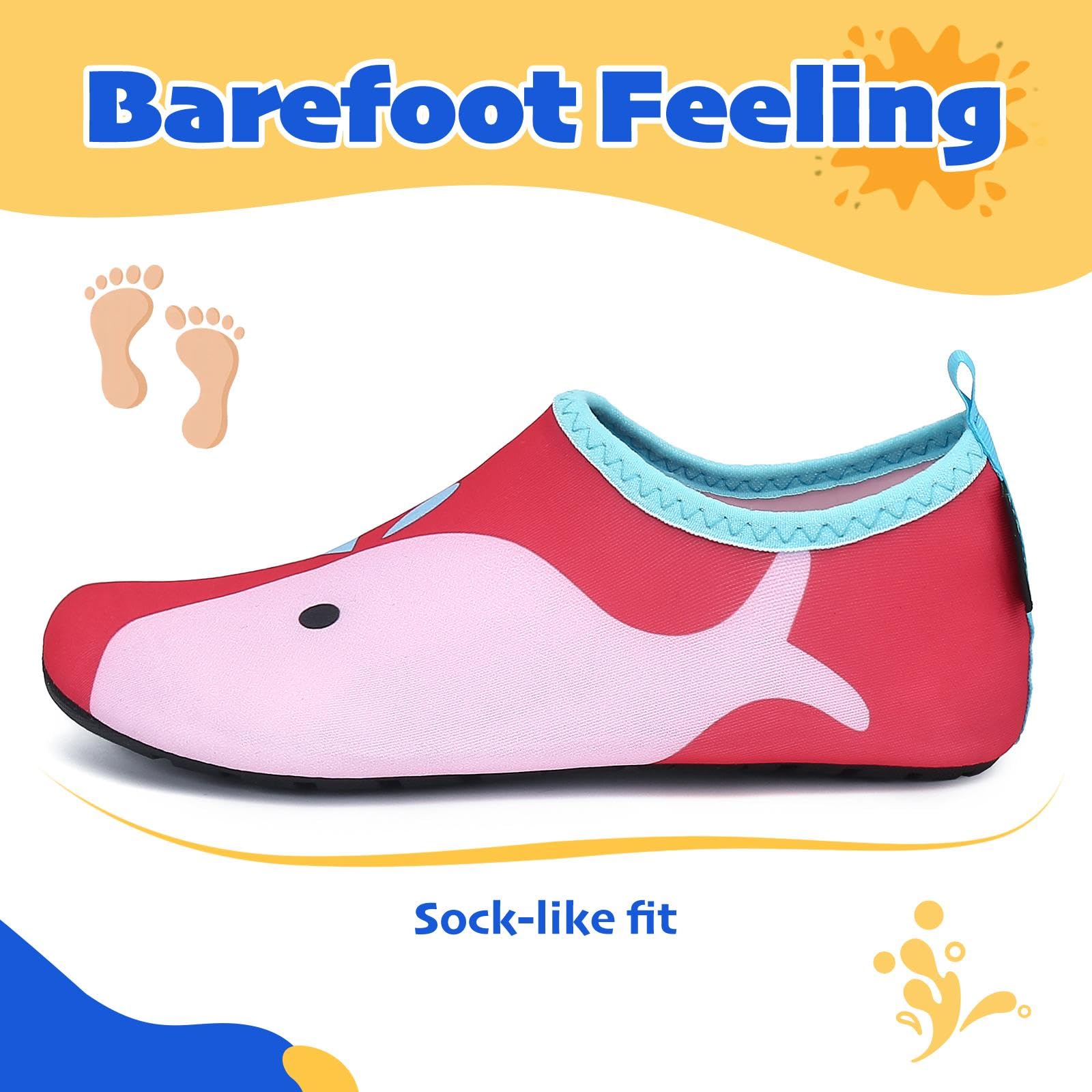 Zapatos de Agua Niños Secado Rápido Transpirable Snorkel Bucear Swim Piscina Playa