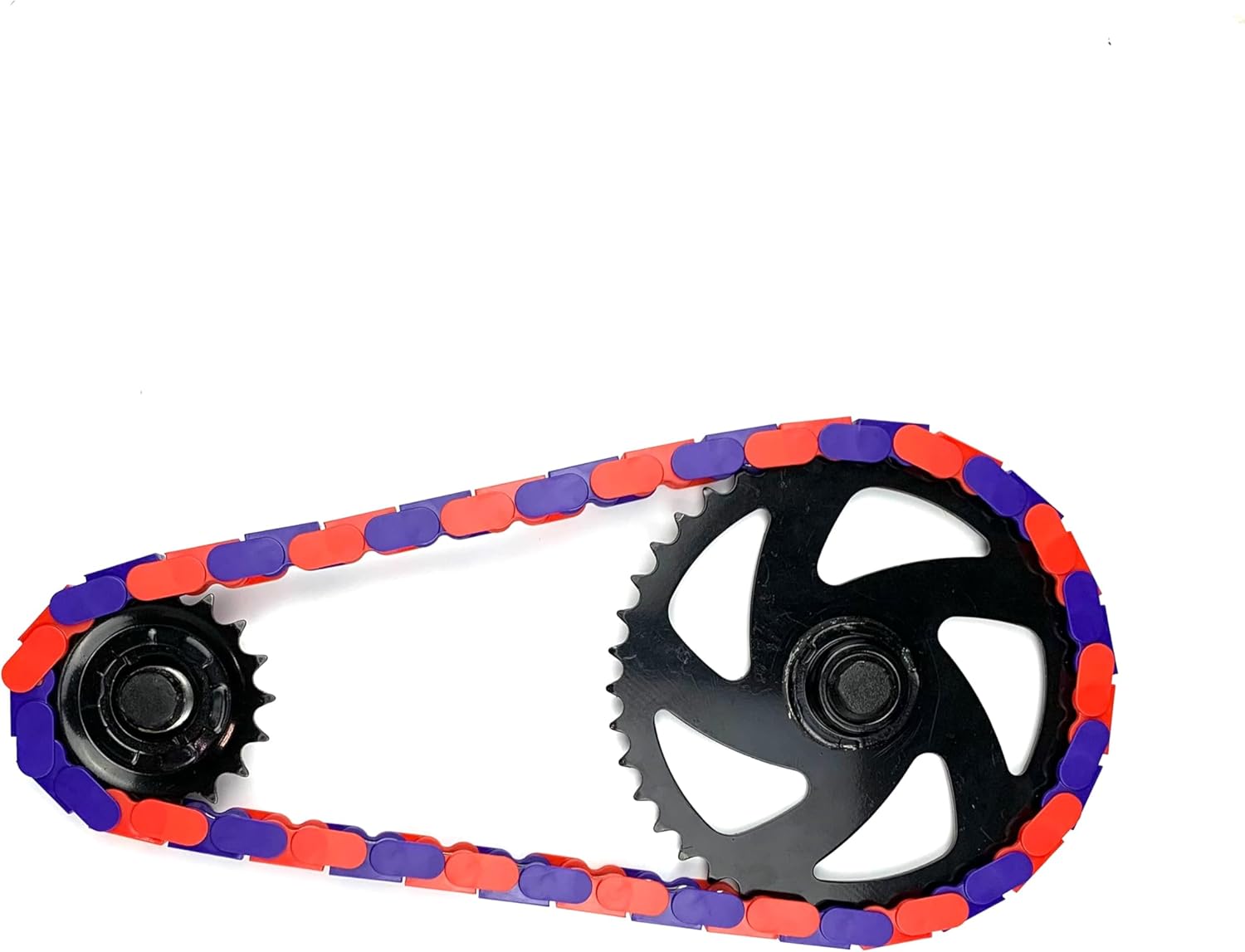 Bicycle Chain Cover – Protects Your Clothing Against Chain Lube and Adds Style - Easy Installation – No Tools Required – Single-Speed or Fixed-Gear Bikes Only (Purple-Red, Adult)