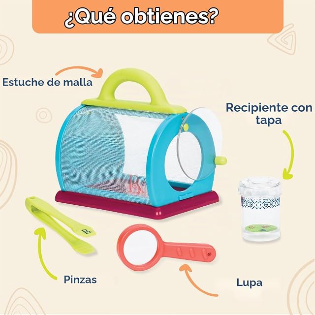 Foto 4 de 8 de B. toys Bug Bungalow, Kit de Captura de Insectos con Caja de Malla