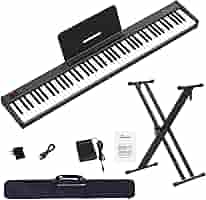 Amazon | OYAYO 電子ピアノ 88鍵盤 KP88SX MIDI対応 コンパクト