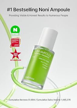 celimax Noni Energy Ampoule With Noni Extract, Hydrating, Moisturizing & Soothing Serum For Dark Spots & Fine Lines, Anti Aging 30Ml