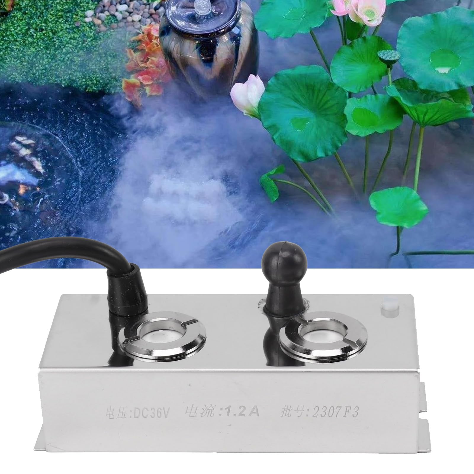Brumisateur LED Pour Fontaine Et étang - Ultrasons, étanche, Alliage - Crée De La Brume Sans Produits Chimiques