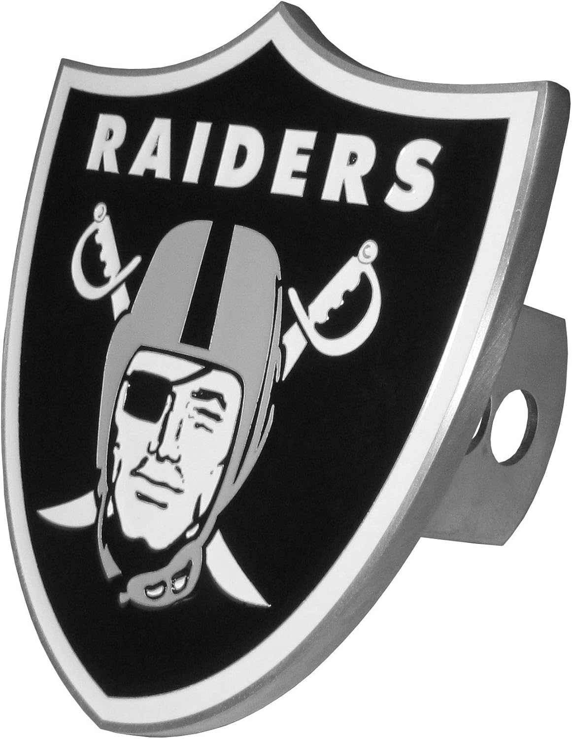 Siskiyou Sports NFL Las Vegas Raiders Trailer Hitch with Hitch Lock, Team Colors, One Size