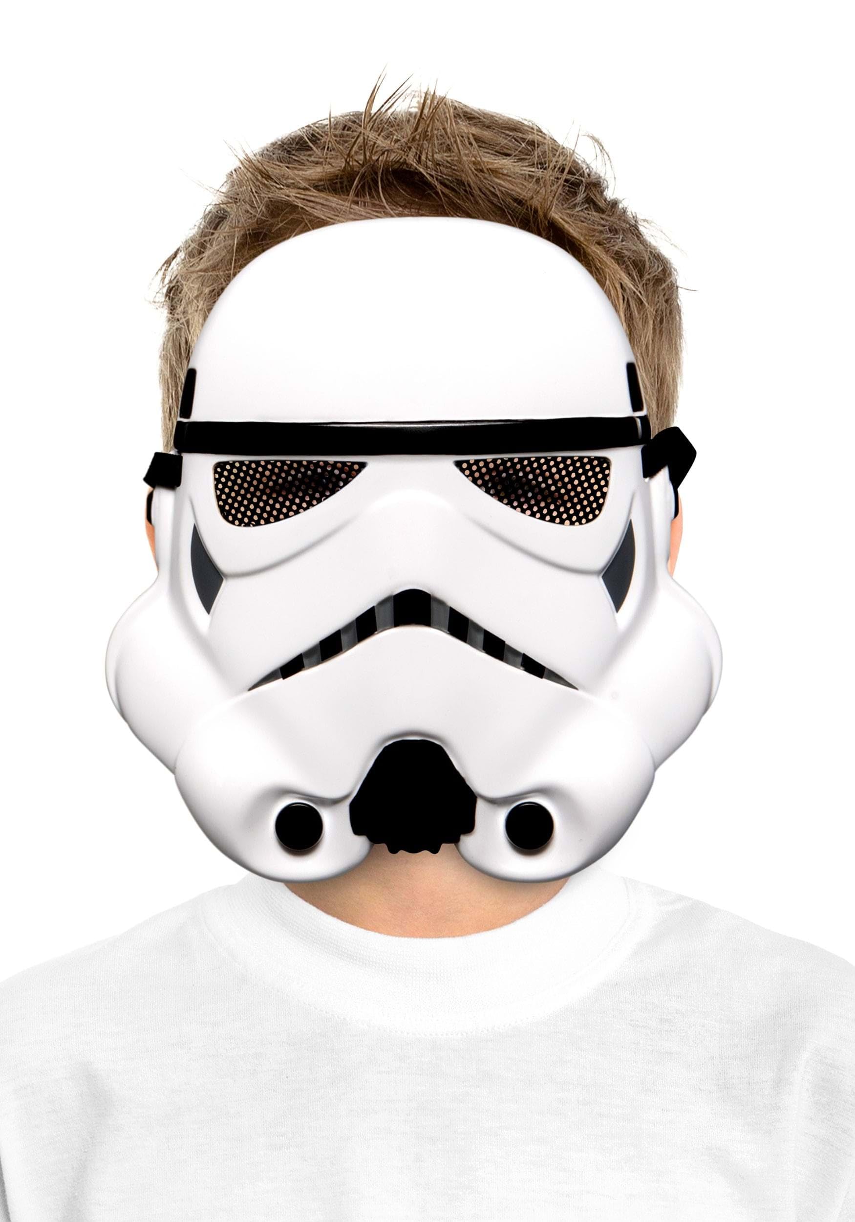 Star Wars Child Stormtrooper Value Mask | Iconic White-Armored Soldier Costume Accessory for Kids Standard
