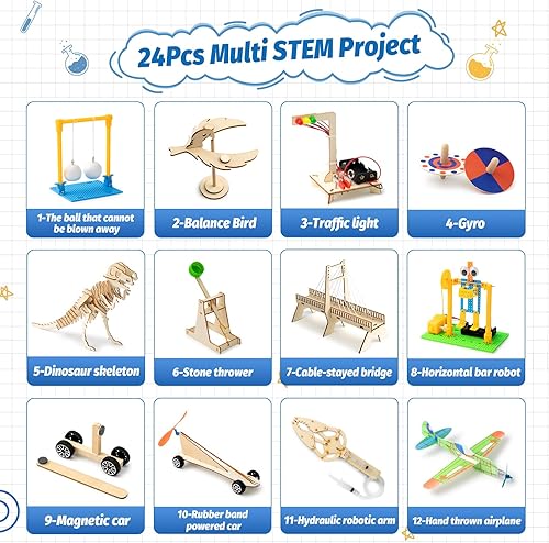 Miniatura 2 de Calendario de Adviento de Navidad 2023, kit STEM de juguete con cuenta regresiva, calendario de Adviento y caja de regalo, kit educativo de ciencia,