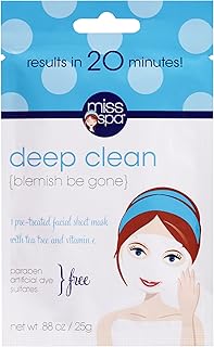 Miss Spa Mascarilla facial de limpieza profunda