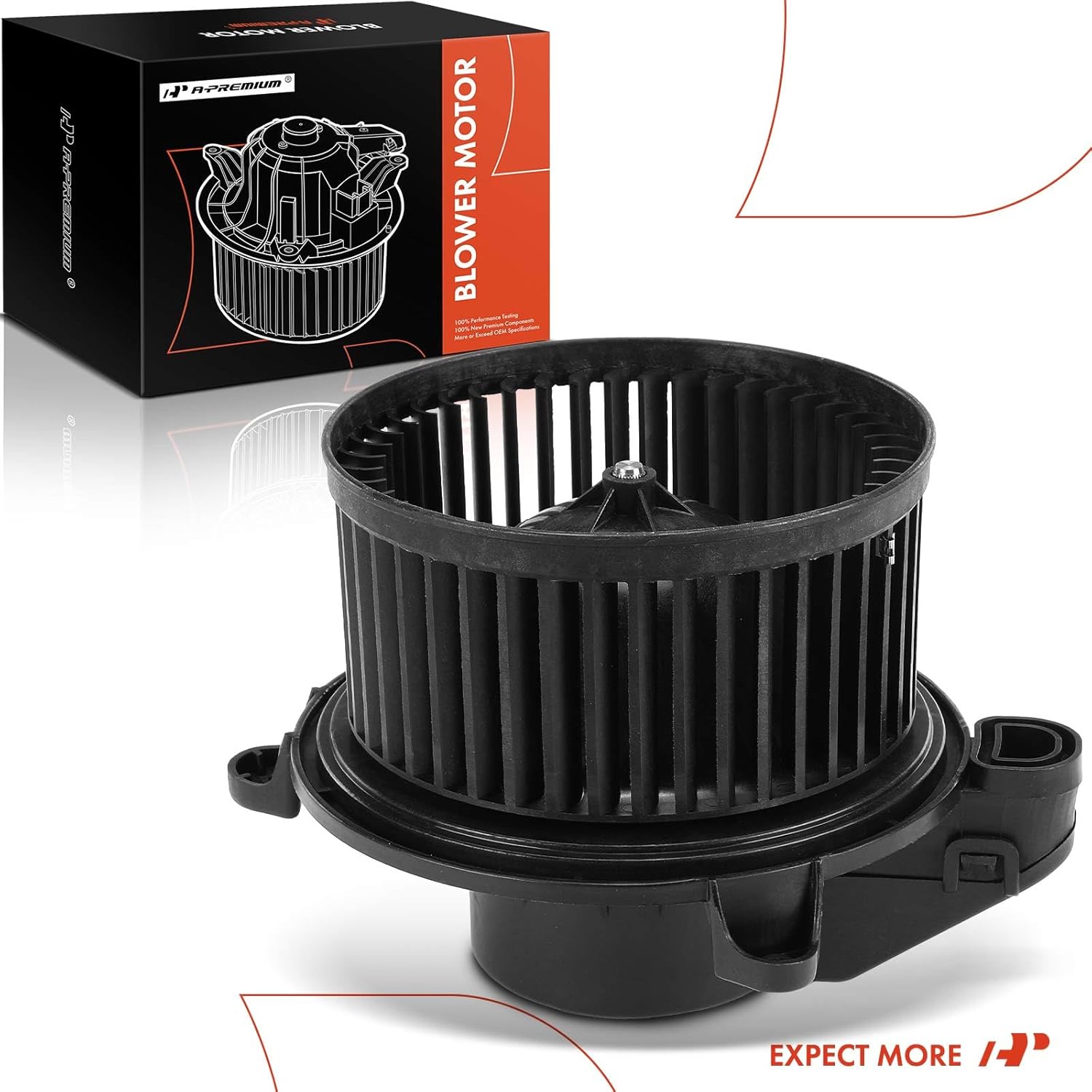 A-Premium Front HVAC Heater Blower Motor Compatible with Ford Transit-250/Transit-350/Transit-150/Transit-350 HD 2015-2017, 3.5L 3.7L, with Fan Cage