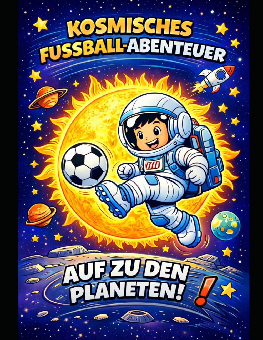Kosmisches Fußball-Abenteuer