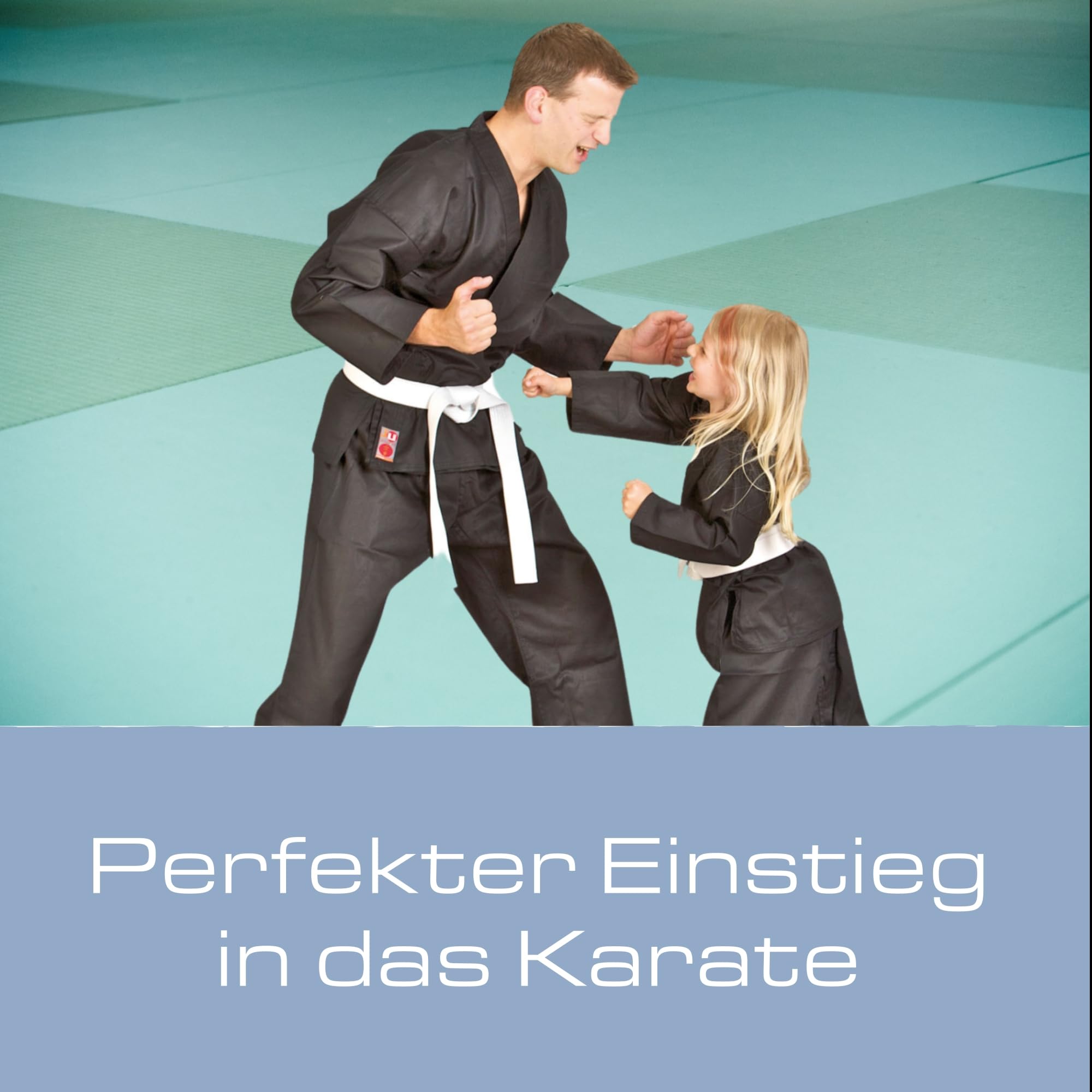 Ju-Sports to start Karateanzug Kinder & Erwachsene schwarz - Moderner, besonders leichter Karatekimono 100% Baumwolle, Ideal für Anfänger, Optimale Bewegungsfreiheit