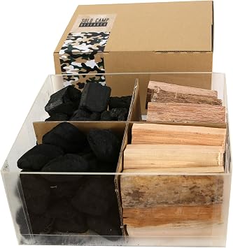 Amazon 薪 炭セット 針葉樹 広葉樹 オガ炭 豆炭 ソロキャンプ キャンプツーリング コンパクトストーブ用 薪産地 富士山南麓 静岡県 Solocamp Research ソロキャンプリサーチ 宅配便60サイズ ソロキャンプリサーチ 炭 薪
