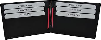 LeatherBoss Money Clip Wallet With 6 Credit Card Slots