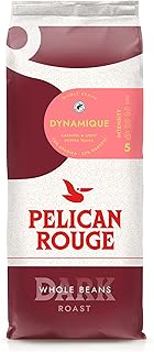 Pelican Rouge DYNAMIQUE Whole Dark Roasted Coffee Beans | 75 percent Arabica | Rainforest Alliance Certified | New 2023 blend | 1kg bag | Fully-recyclable packaging