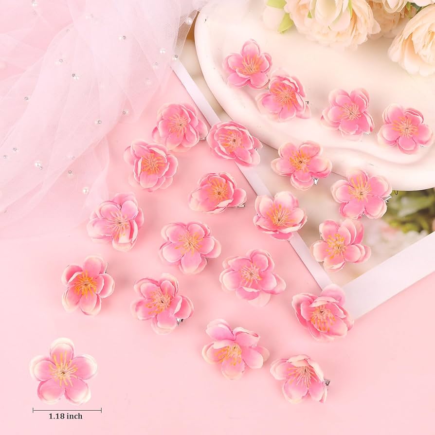 G15.mimikids♡ミニヘアピン お花 ピンク かわいい 小さめ