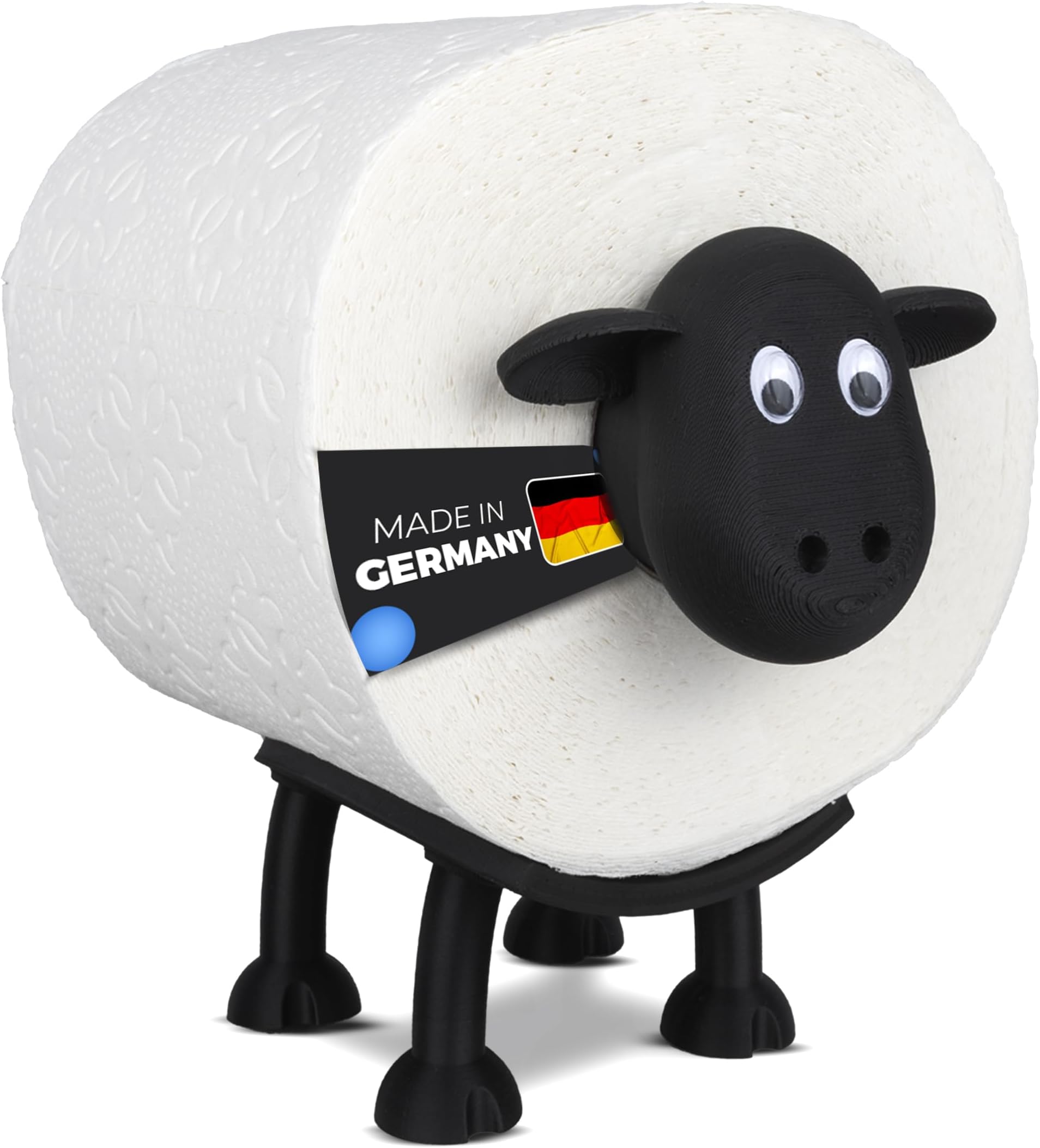Metalman24 Schrauben-Elch Klopapierhalter – Metallfigur, Handgeschweißt | Witzige Deko Für Bad Oder Gäste-WC