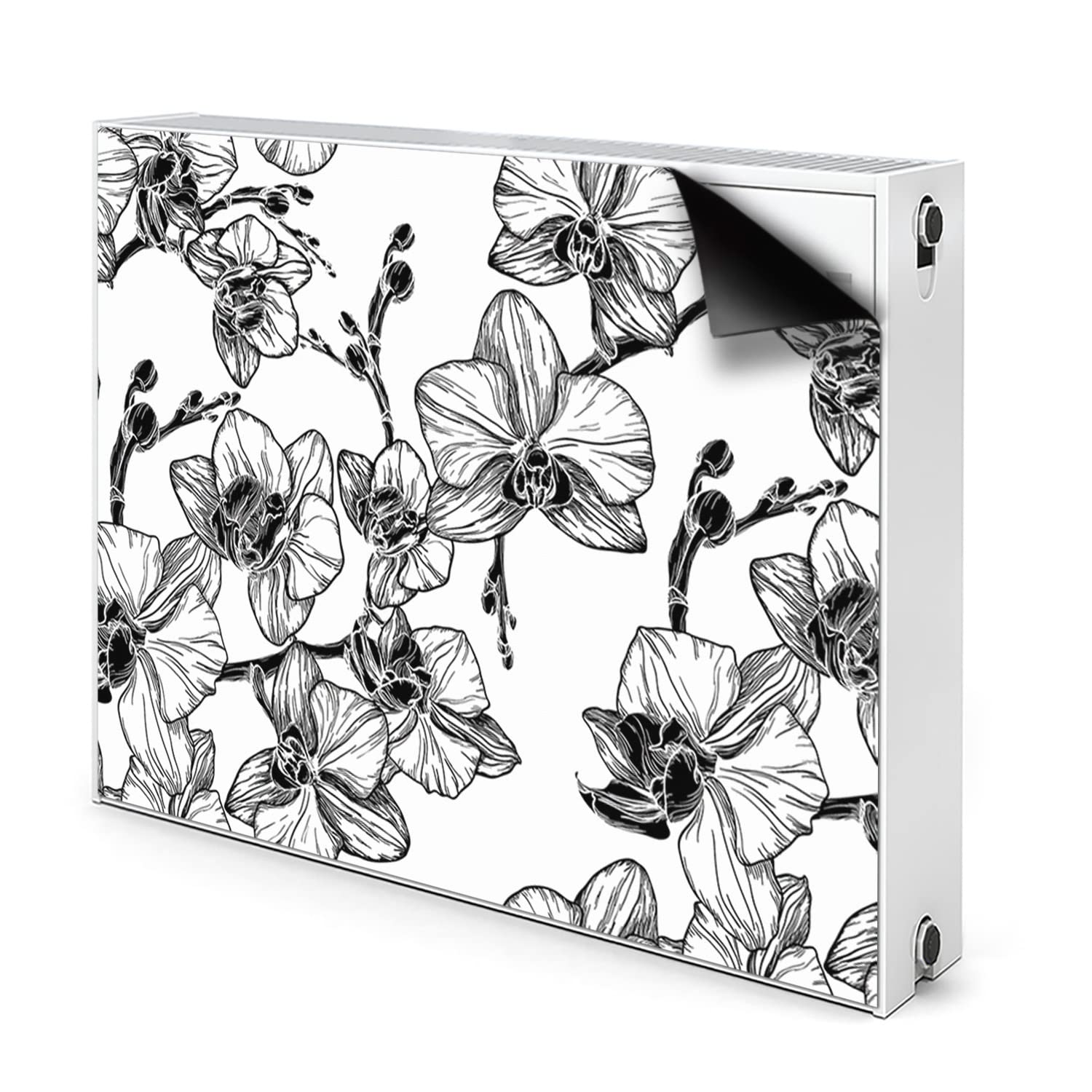 Cache Radiateur Blanc 80x60cm pour Cacher un Chauffage Abîmé