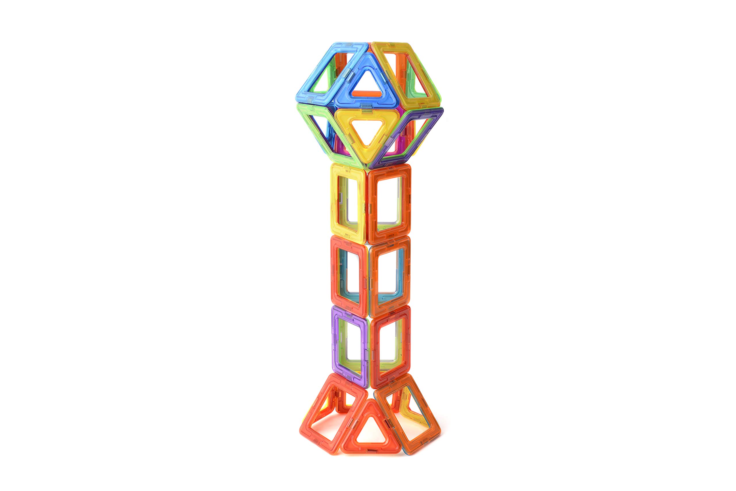 Juego de bloques de construcción magnéticos – 30 azulejos coloridos para niños | Juguetes educativos STEM para juego creativo | Bloques de construcción seguros y duraderos | Perfecto para mayores 5