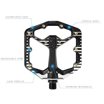 CRANKBROTHERS　STAMP7 Stamp 7 Large Alloy Flat Pedals - Silver Edition – Crankbrothers