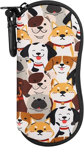 Miniatura 48 de MoKo - Estuche suave, ultra ligero, de neopreno, para lentes de sol, con cremallera y clip para cinturón