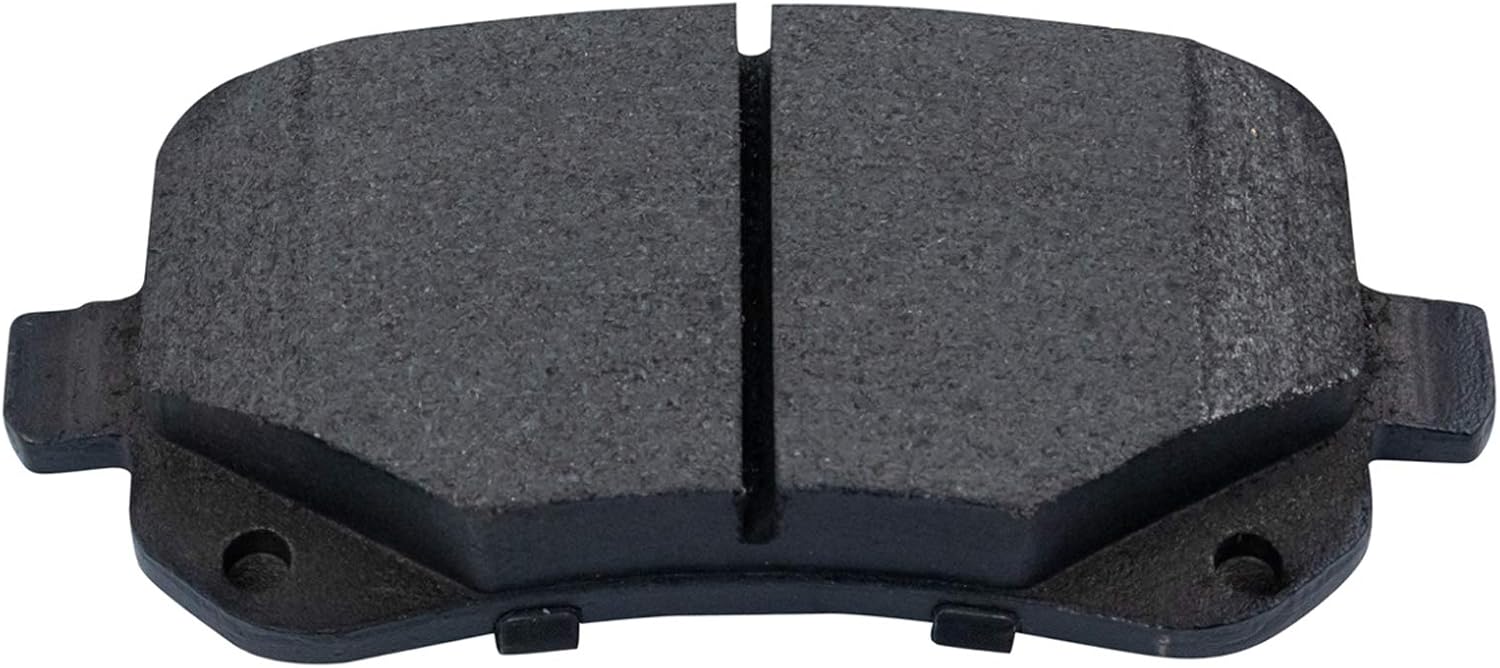 TRQ Rear Brake Pad and Rotor Set Semi Metallic Rotors Calipers Compatible with 2009-2012 Dodge Journey
