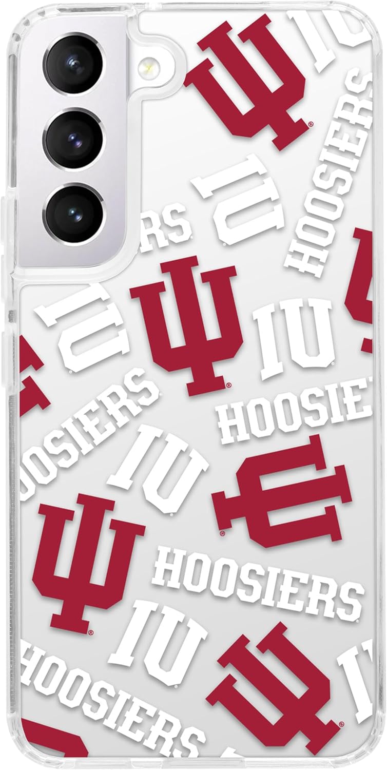 Affinity Bands Indiana Hoosiers HD Phone Case Compatible with Samsung Galaxy S22+ (Scattered)