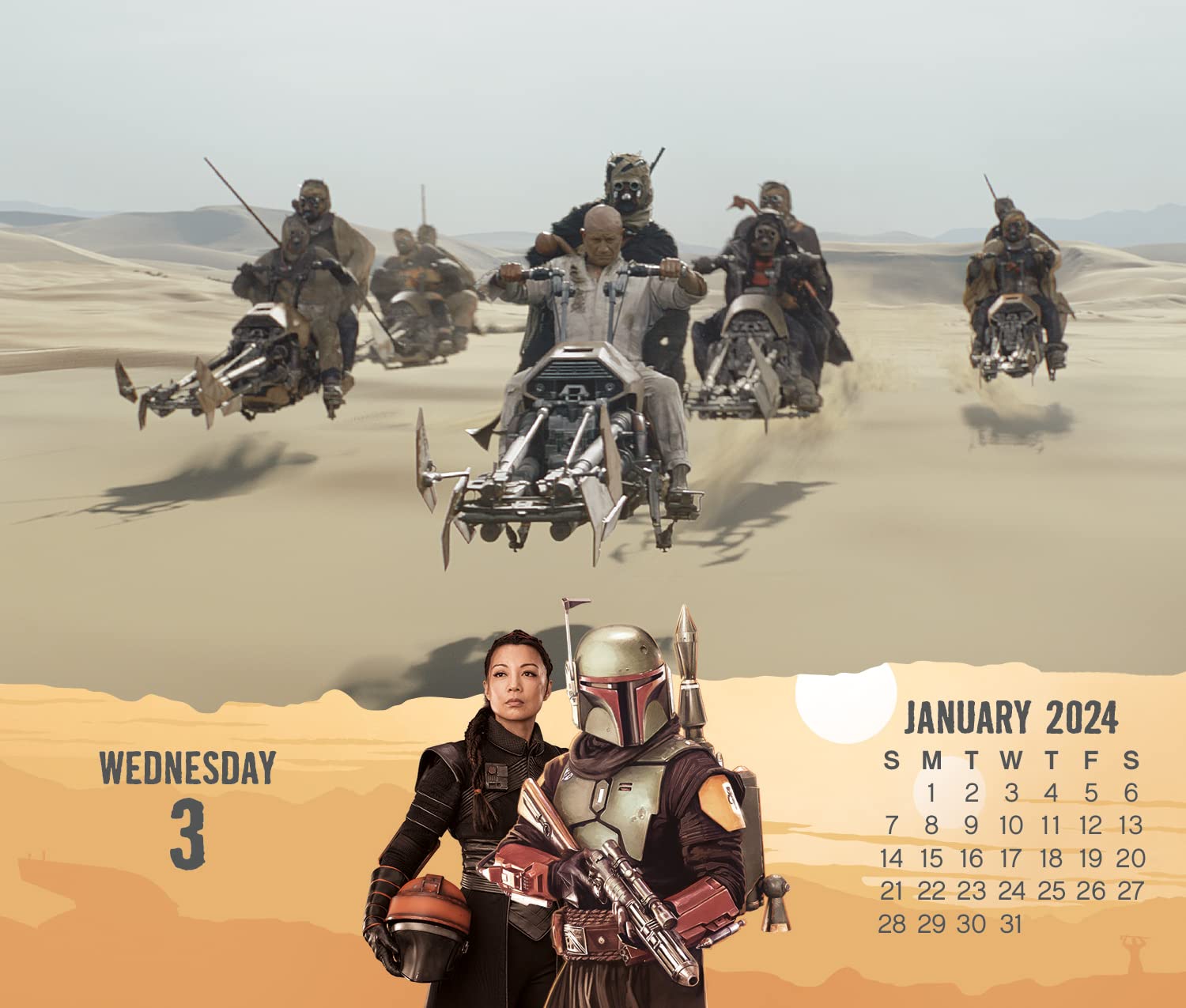 Snapklik.com : 2024 Star Wars: The Mandalorian Day-at-a-Time Box Calendar