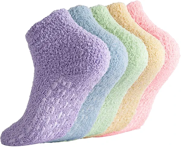 Breslatte Non Slip Hospital Socks with Grips for Women Grip Slipper Socks for Women Gifts
