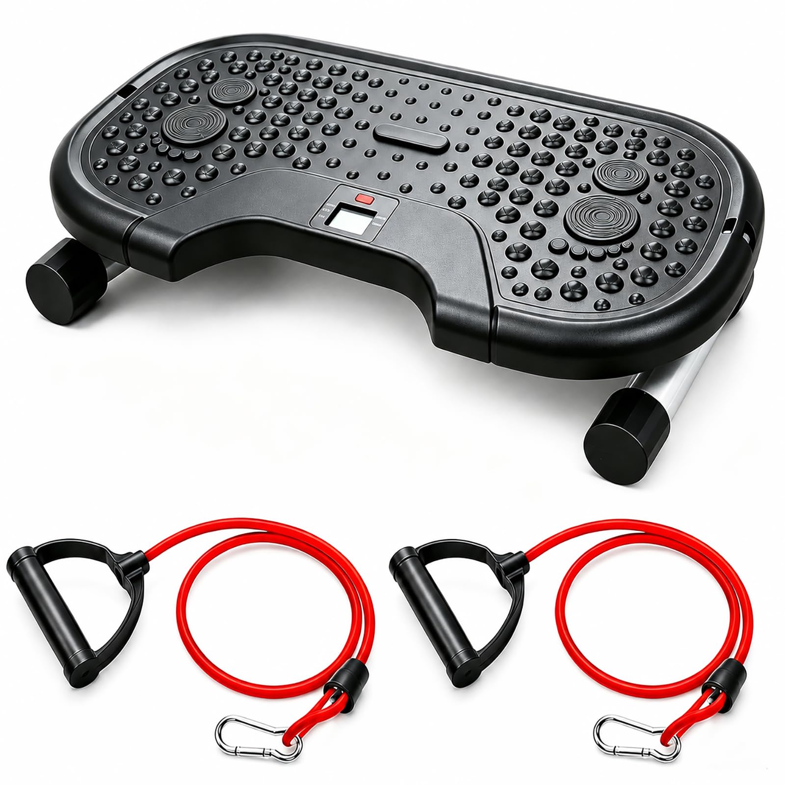 Waist Twister Machine with Digital Display, 22 Inch Ab Twist Board with Resistance Bands, Twist Exercise Machine for Core Workout, 300 lbs Capacity Home Gym Equipment