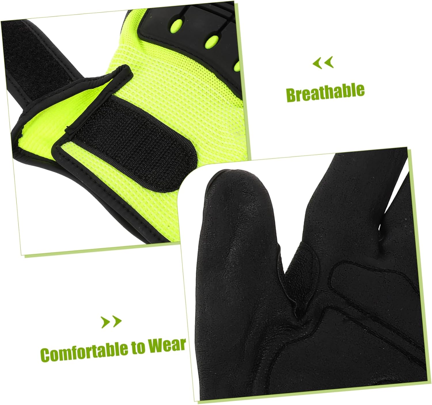 KOMBIUDA 1pair Construction Working Gloves Cut-resistant Breathable Safety Gloves for Industrial and Outdoor Use Comfortable and Labor Gear