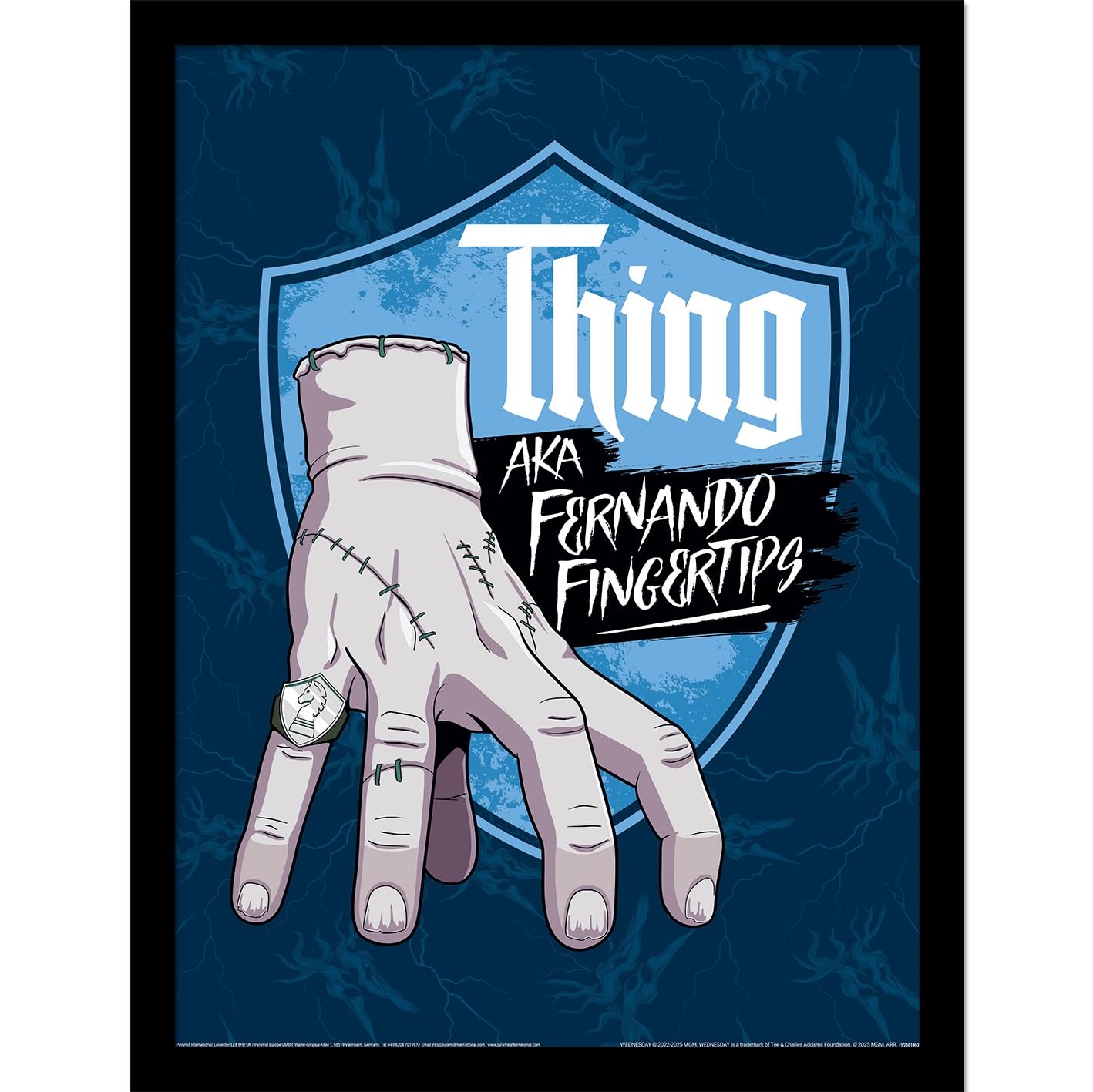 Pyramid International Wednesday Season 2 (Thing) 30cm x 40cm Framed Collector Print One Size