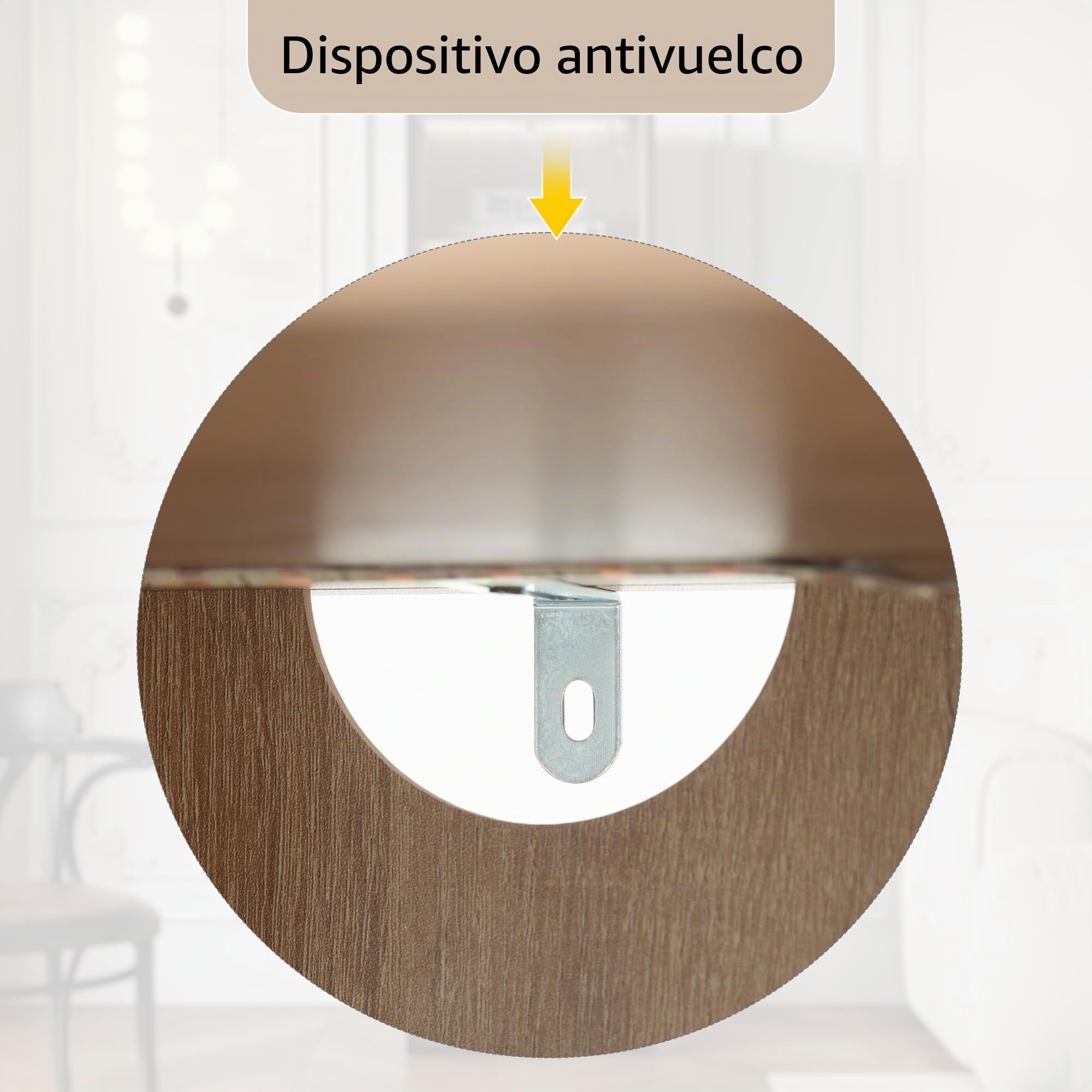 Mueble de baño mediano con barra de luz, 40 cm de ancho, con 1 cajón grande y 1 puerta de cristal