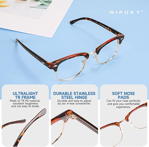 Miniatura 4 de Vidrios ligeros azules ligeros, lectura de computadorajuegosteléfonosgafas de TV, gafas antifatiga ocular