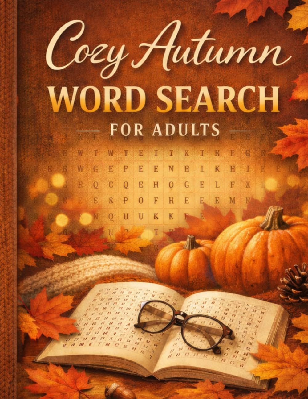 Cozy Autumn Word Search for Adults: Large Print Word Puzzles for Seasonal Joy and Calm