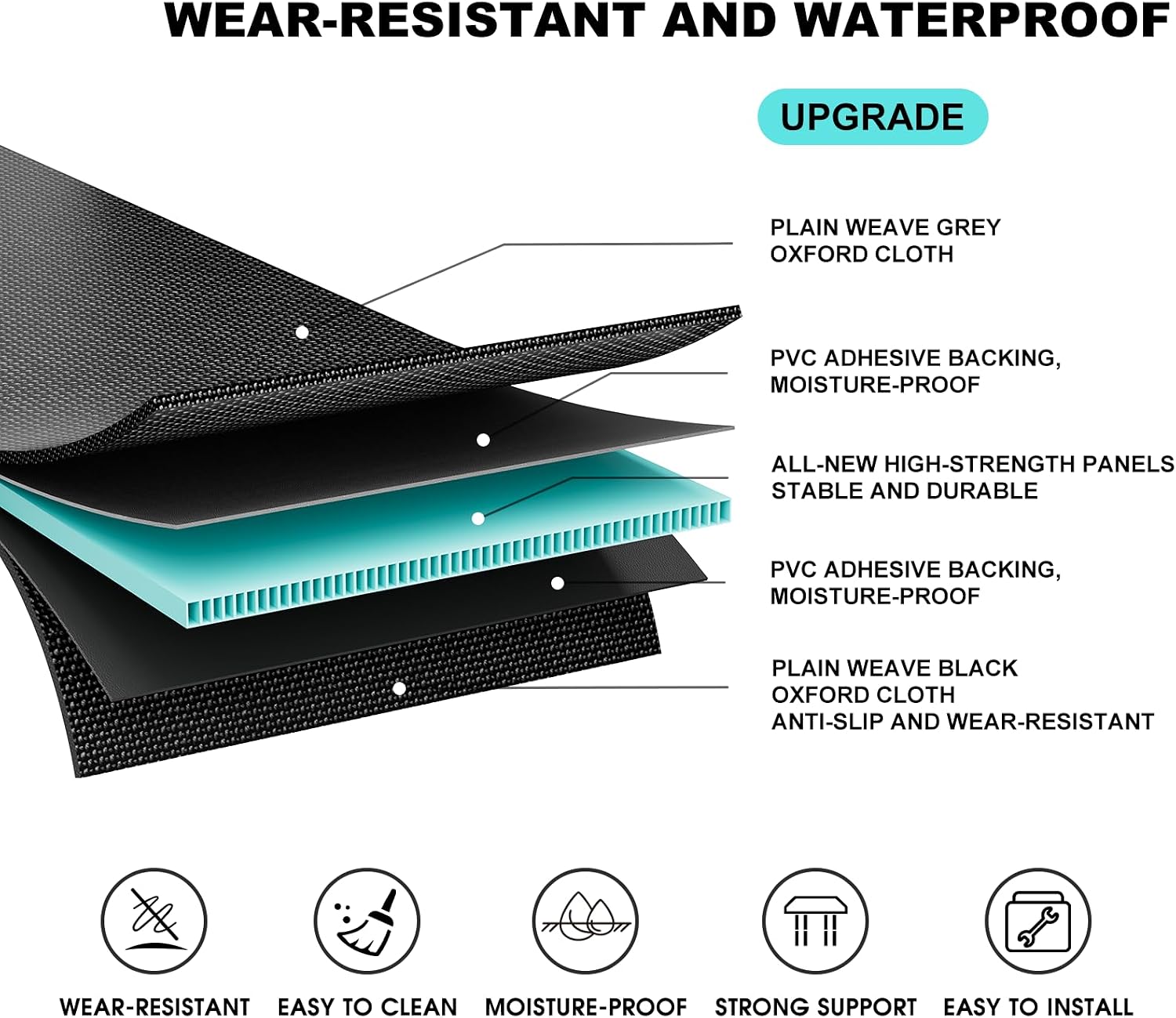 10mm Heavy Duty Queen Bunkie Board 60x80, Foldable Bed Support image 2