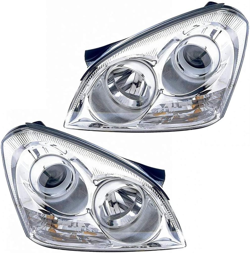 CarLights360 For Kia Magentis Headlight Assembly 2006 2007 Pair Driver and Passenger Side CAPA KI2502124C