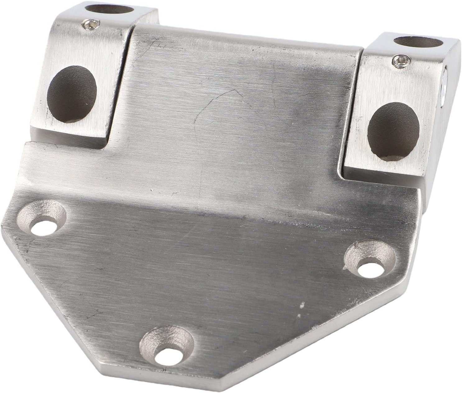Stainless Steel Heavy Duty Hinge 500kg Load Capacity for Cabinet Door Hardware, Anti-Rust Smooth Operation with Reliable Anti-Rattle Latch, Silver Finish 3.94x4.49 Inch for Kitchen Office Factory Use