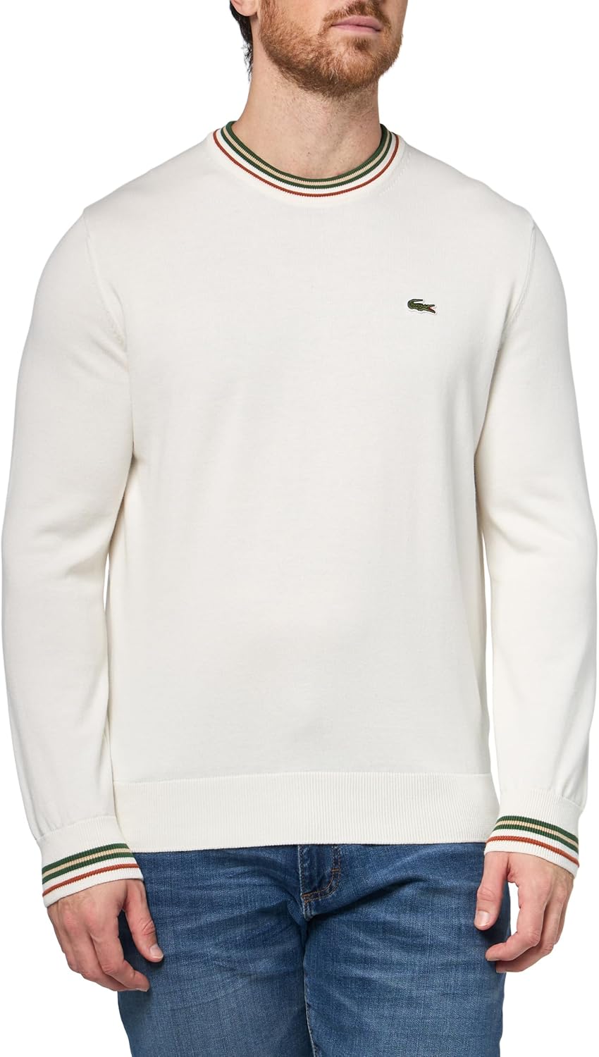 Lacoste Men's Striped Cotton Jersey Sweater