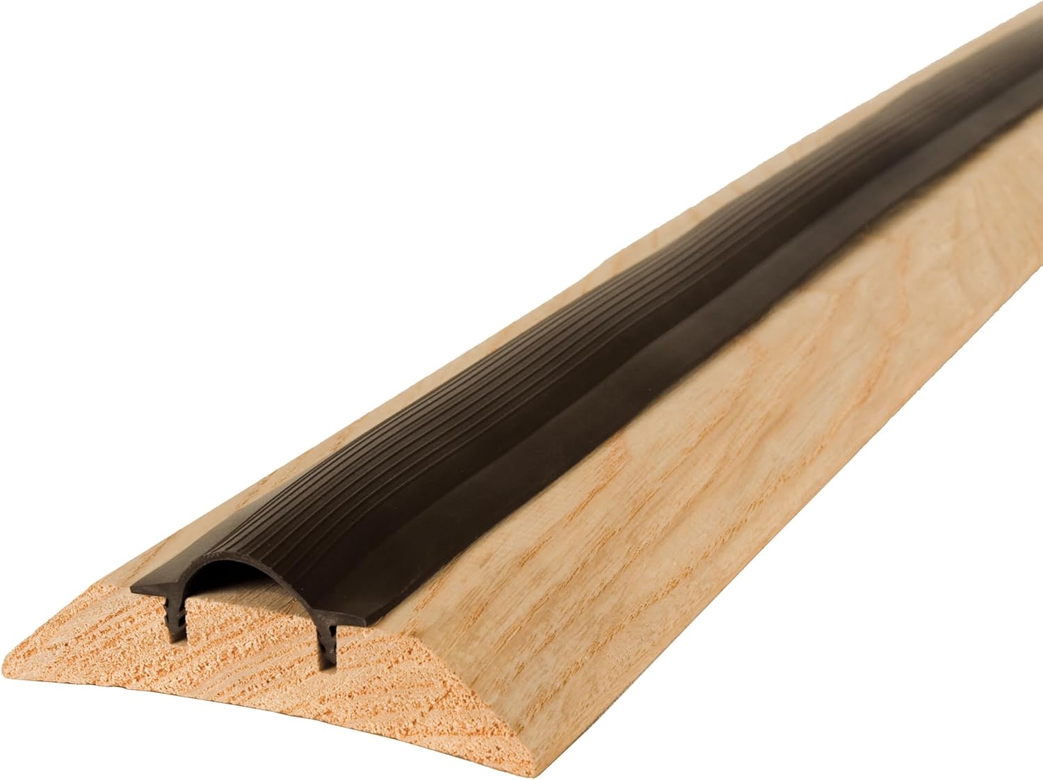 M-D Building Products 11809 3-1/2 in. x 1-7/16 in. x 36 in. Natural Hardwood and Vinyl High-Profile Threshold