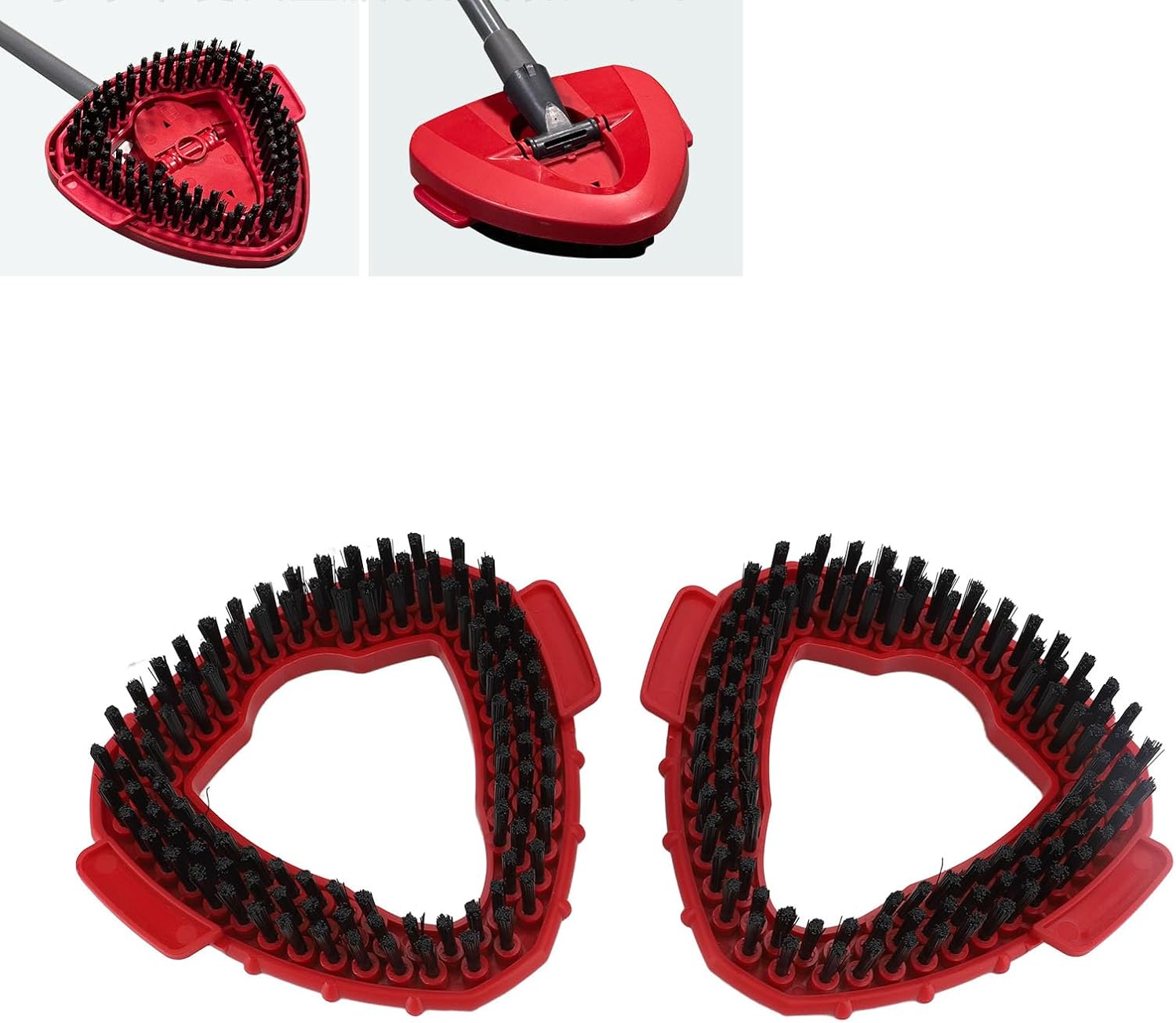 Scrub Brush Replacement Head,Microfiber Hard Cleaning Brush, 2pcs Scrub Brush Replacement Tile Floor Cleaning Brush Attachment for O Ceda EasyWring 1 Tank System