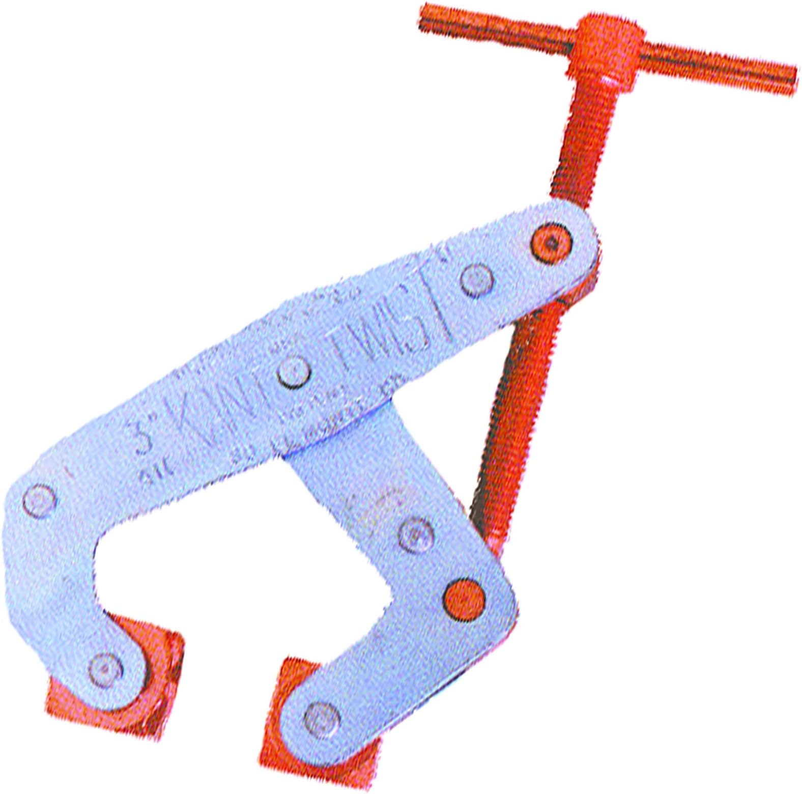 T-Clamp, Deep, 2.5 in, 1-13/16 Throat, Zinc