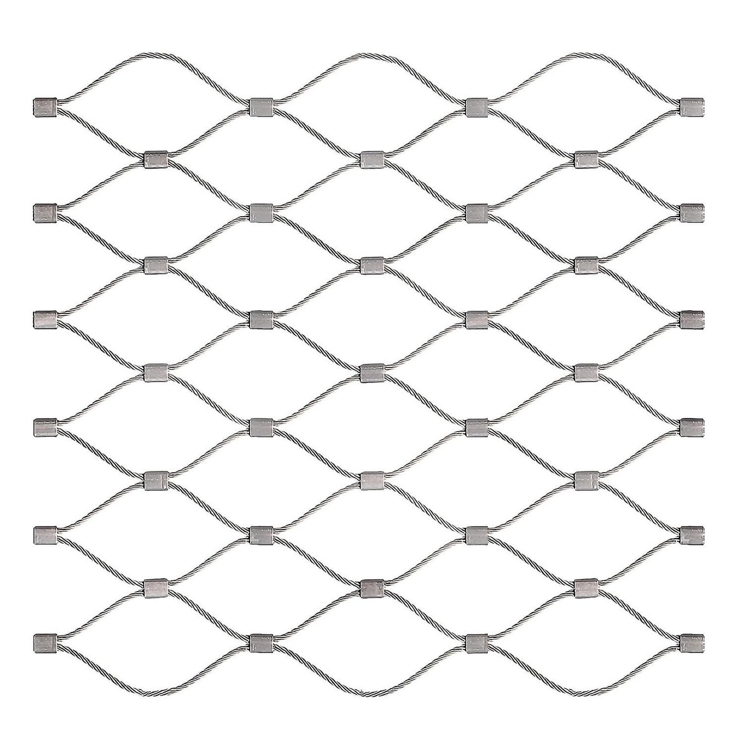 Filet de sécurité de jardin en acier flexible pour aménager une terrasse moderne